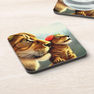 Löwen Getränkeuntersetzer