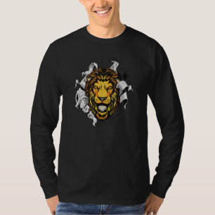 Löwen Kopf - der König des Tieres bricht aus T-Shirt
