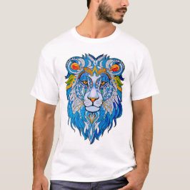 Löwen-Mandala-T-Shirt T-Shirt