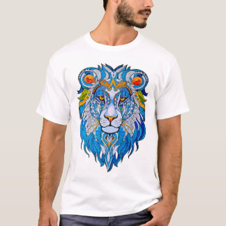 Löwen-Mandala-T-Shirt T-Shirt