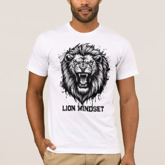 Löwen-Mentalität Mächtiger Löwe Grafik Tier T-Shirt