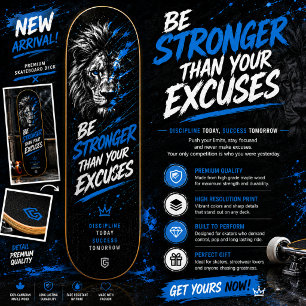 Löwen-Motivations- Street-Art-Skateboard-Design Skateboard