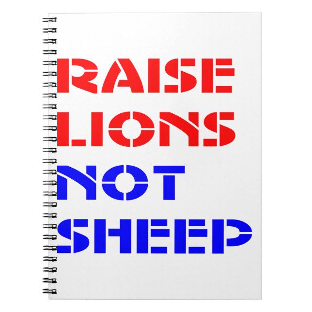 Löwen nicht schaf #USAPatriotGraphics © Notizblock (Vorderseite)
