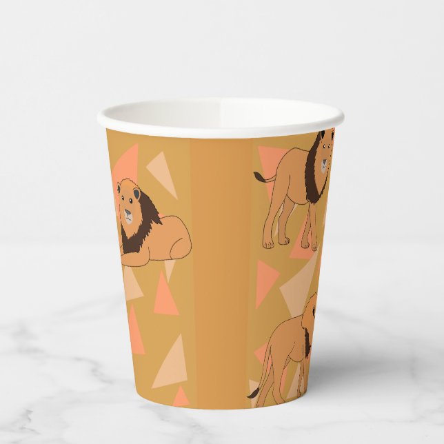 Löwen Pappbecher (Links)