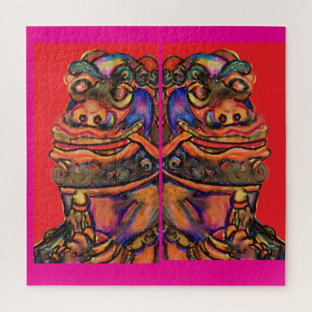 Löwen Puzzle (Vertikal)