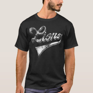 Löwen-Schul-Sportfan-Teamgeist-Maskottchen T-Shirt
