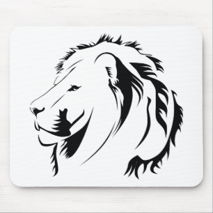 Löwen-Stammes-001 Mousepad