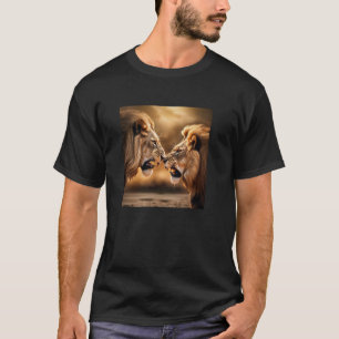 Löwen stehen sich gegenüber Afrikanische Löwenlieb T-Shirt