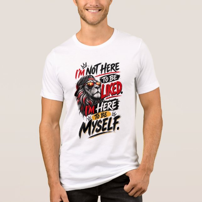 Löwen Street Style | Sei Selbst Design Tri-Blend Shirt (Vorderseite)