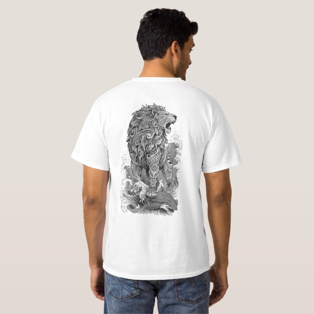 Löwen T-Shirt (Schwarz voll)