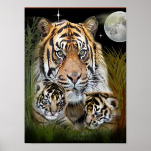 Löwen und Cubs Poster