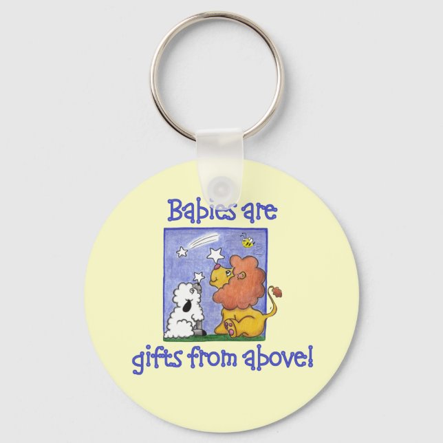 Löwen und Lamm fangen Sterne, die fallen Schlüsselanhänger (Vorderseite)