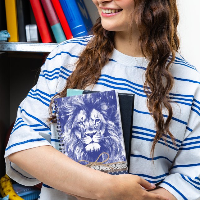 Löwen Vintag Pen Illustration Rustikale Gebrauchsa Notizblock (Von Creator hochgeladen)