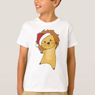 Löwen Weihnachtsschnee Wintertiere Löwen T-Shirt