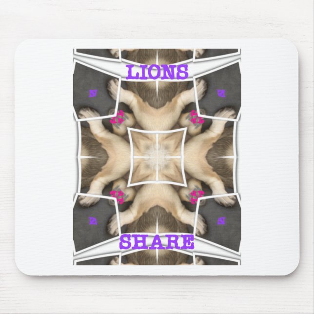 Löwenanteil Mousepad (Vorne)