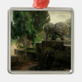 Löwenbrunnen in Rom (von H.A. Brendekilde) Ornament Aus Metall