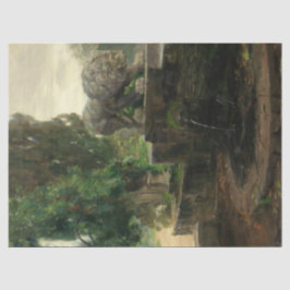 Löwenbrunnen in Rom (von H.A. Brendekilde) Seidenpapier