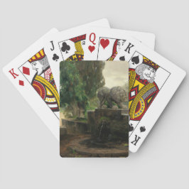 Löwenbrunnen in Rom (von H.A. Brendekilde) Spielkarten