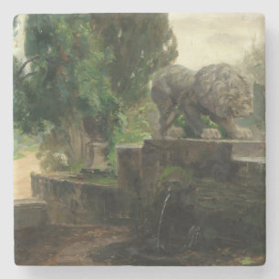 Löwenbrunnen in Rom (von H.A. Brendekilde) Steinuntersetzer