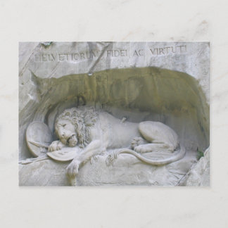 Löwendenkmal Luzern Postkarte