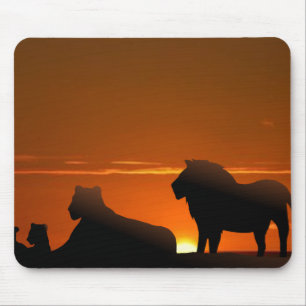 Löwenfamilie Mousepad