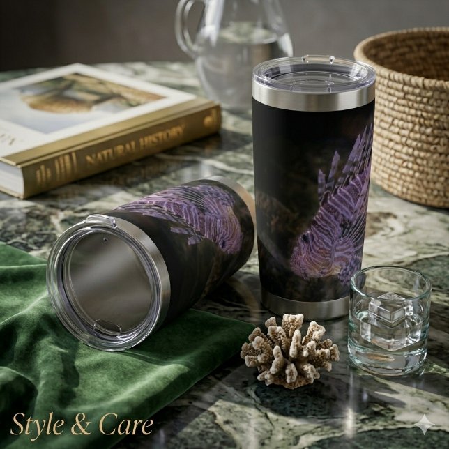 Löwenfisch-Design individuell Thermobecher (Lion Fish Design Custom Insulated Tumbler)