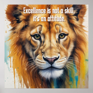 Löwengemälde Poster