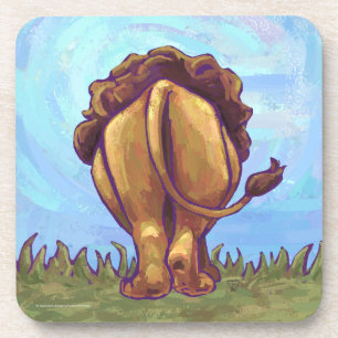 Löwengeschenke und -zubehör untersetzer