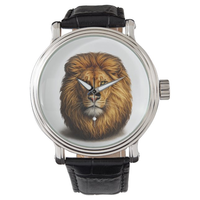Löwengesicht eWatch | Süße Tier Smart-Uhr Armbanduhr (Vorderseite)