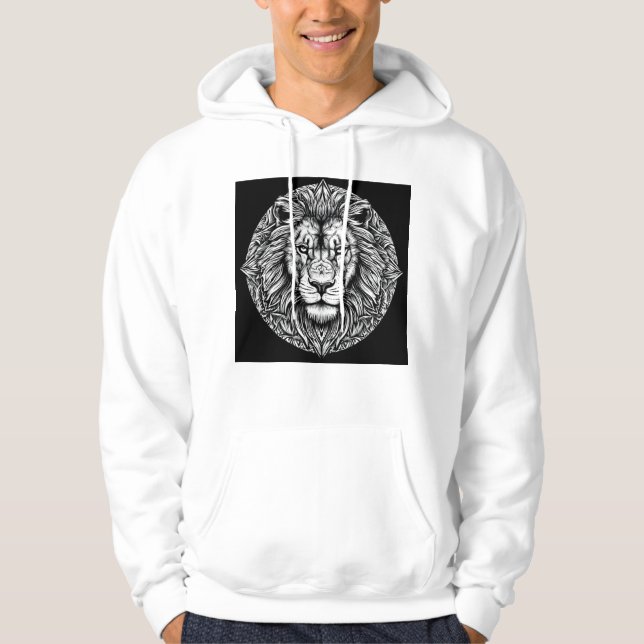 Löwengesicht Hoodie (Vorderseite)