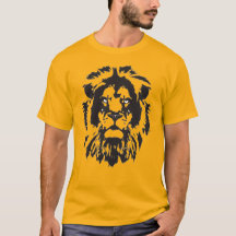 Löwengesicht, ich beobachte dich. Löwenkopftätowie