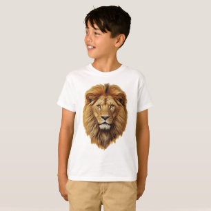 Löwengesicht Kinder T-Shirt Süßes Dschungeltier