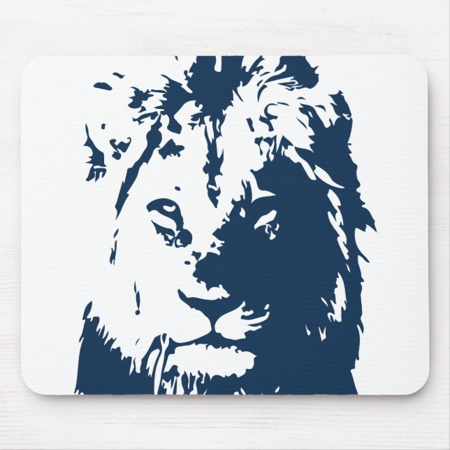 Löwengesicht Mousepad (Vorne)