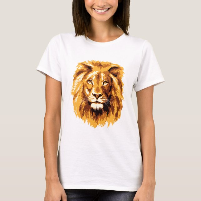 Löwengesicht T-Shirt (Vorderseite)