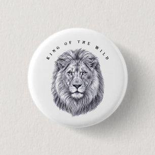Löwenherz König der Wildnis Knopf Button