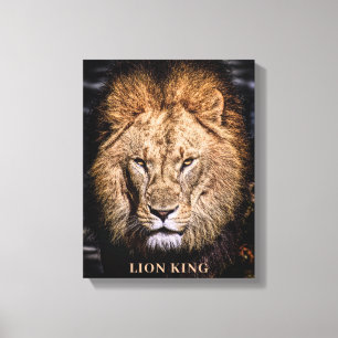 LÖWENKÖNIG-KUNST LEINWANDDRUCK