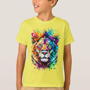 Löwenkopf - African Lion Colorful - Lion T-Shirt
