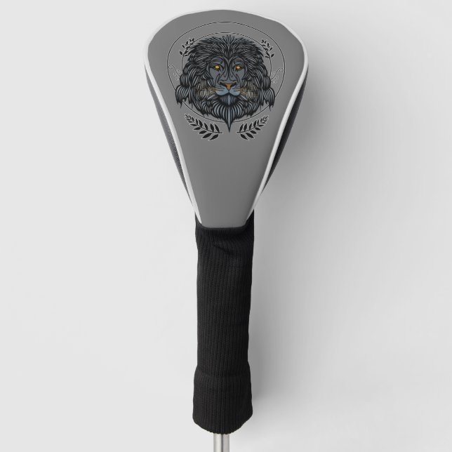 Löwenkopf Golf Headcover (Vorderseite)