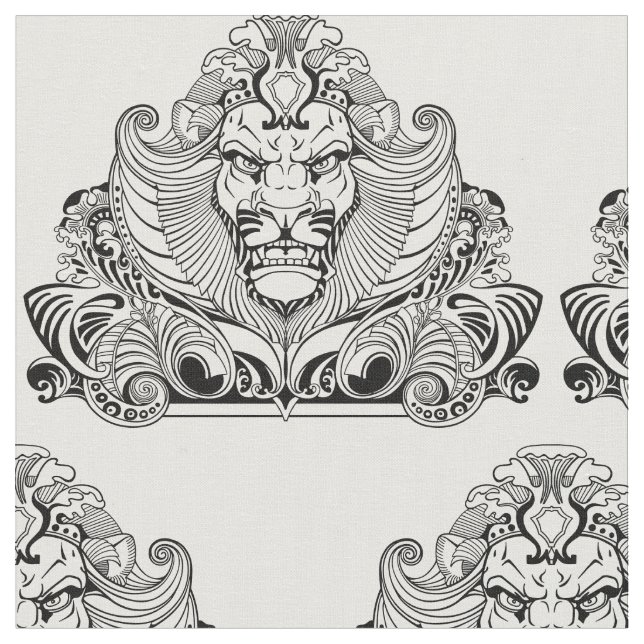 Löwenkopf Stoff (Nahaufnahme)