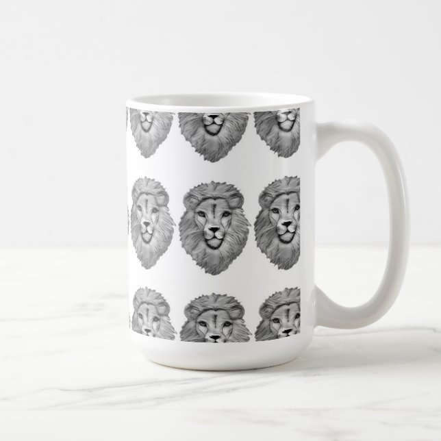 Löwenkopf-Tasse Kaffeetasse (Rechts)