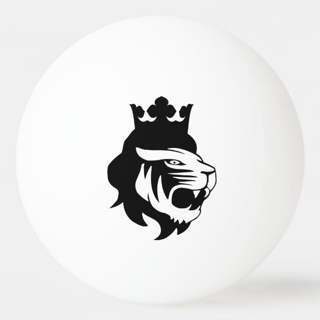 Löwenkopf Tischtennisball (Vorderseite)