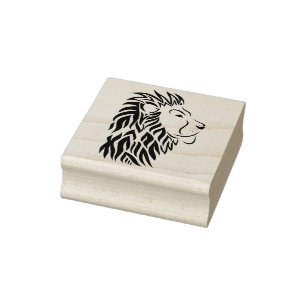 Löwenkopfkunst-Briefmarke Gummistempel