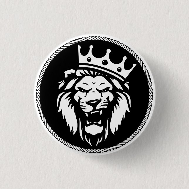 Löwenkrone Button (Vorderseite)