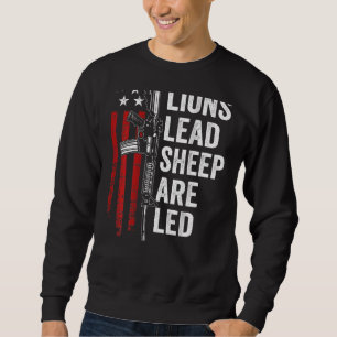 Löwenleder Blei Schafe sind die zweite Änderung Ar Sweatshirt