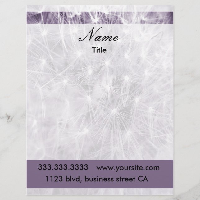 Löwenlettern Briefkopf (Vorderseite)