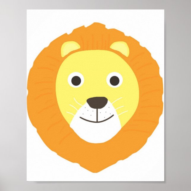 Löwenmalerei Poster (Vorne)