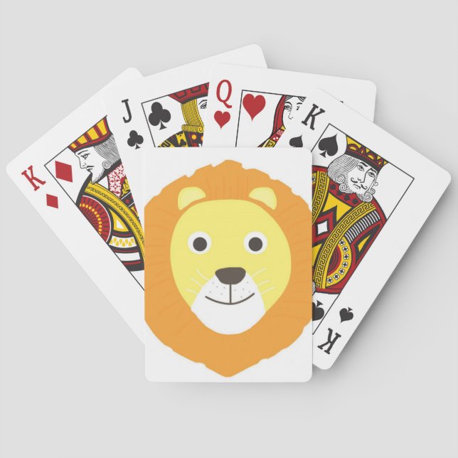 Löwenmalerei Spielkarten (Rückseite)
