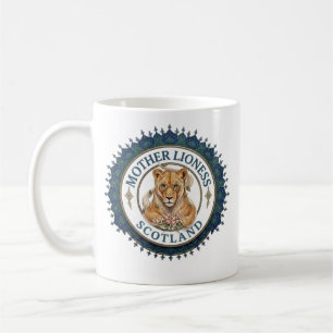 Löwenmutter. Schottland Kaffeetasse