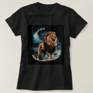 Löwennacht-T-Shirt-Design (Illustration) T-Shirt