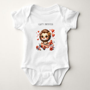 Löwenpilot Geburtstag Baby Strampler